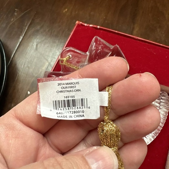 MARQUIS BY WATERFORD CRYSTAL - OUR FIRST CHRISTMAS BELL ORNAMENT - 2014 - Picture 8 of 8